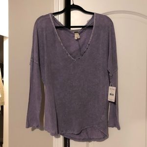 Free people purple long sleeve